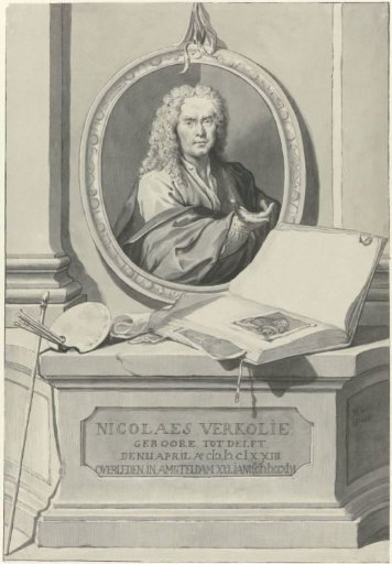 Portrait of the painter Nicolaas Verkolje