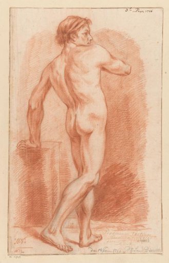 Standing male nude, seen from the back (3rd prize 1766)