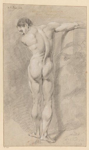 Standing male nude, seen from the back (1st prize 1768)