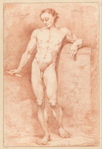 Standing male nude, seen from the front (3rd prize 1768)