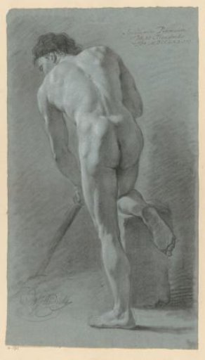 Standing male nude, seen from the back (2nd prize 1773)