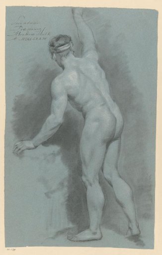 Standing male nude, seen from the back (2nd prize 1774)
