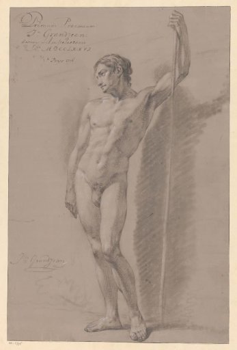 Standing male nude, seen from the front (1st prize 1776)