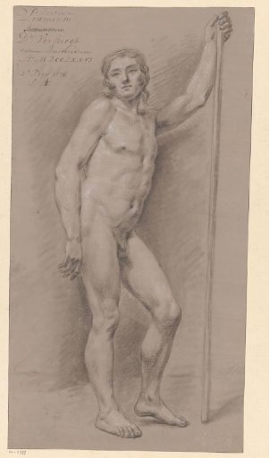 Standing male nude, seen from the front (2nd prize 1776)