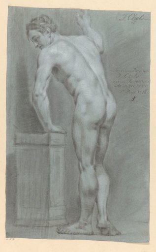 Standing male nude, seen from the back (3rd prize 1776)