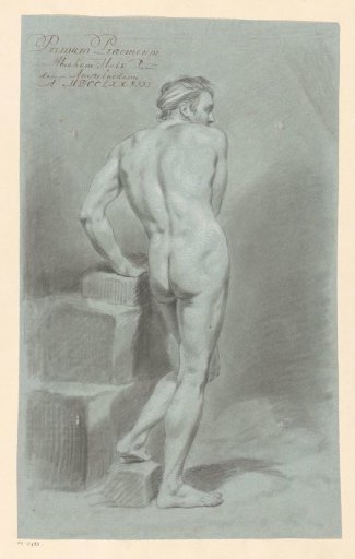 Standing male nude, seen from the back (1st prize 1778)