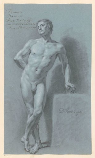 Standing male nude, seen from the front (1st prize 1782)