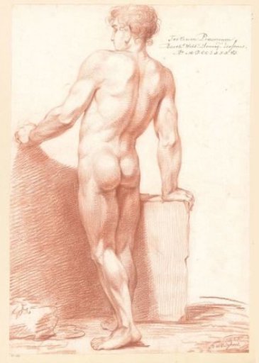 Standing male nude, seen from the back (3rd prize 1786)