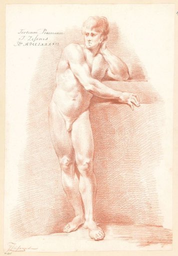 Standing male nude, seen from the front (3rd prize 1787)