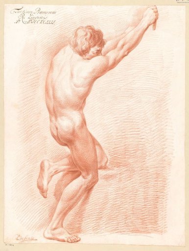 Standing male nude, seen from the back (3rd prize 1794)