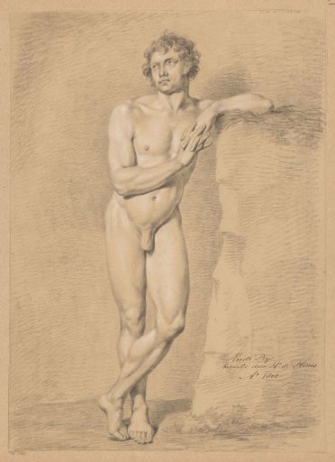 Standing male nude, seen from the front (1st prize 1808)