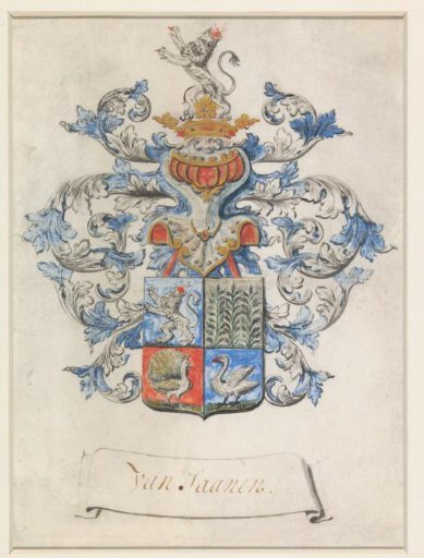 Coat of arms, possibly of the Zaanen family