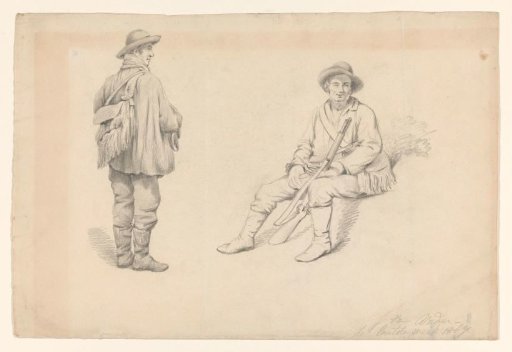 Standing and seated hunter