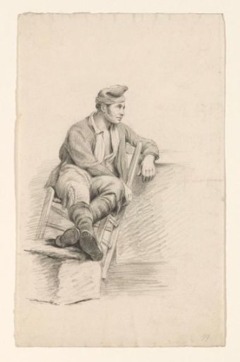 Man sitting back in a chair
