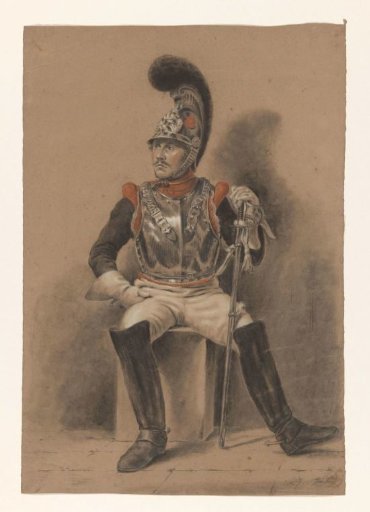 Seated soldier