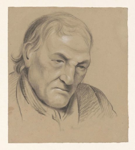 Seated man with bare upper body