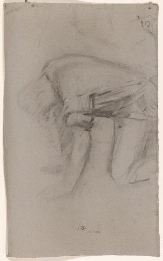 Study of a Man on Hands and Knees, Facing Left
