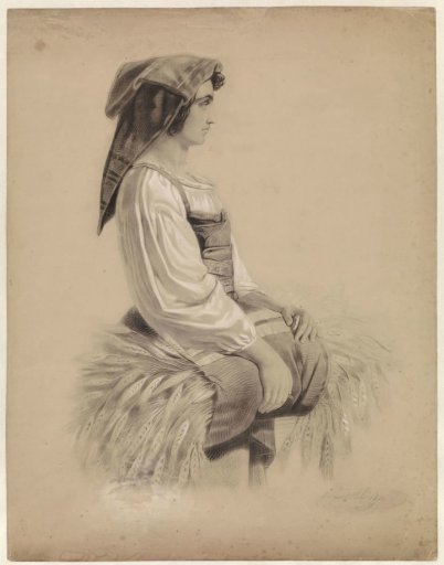 Italian Peasant Woman, Facing Right