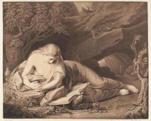 Penitent Mary Magdalene in the wilderness