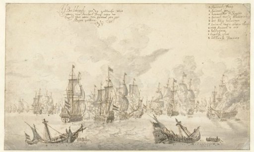 Dutch Fleet in the Battle of Terheide, 1653