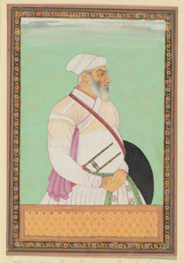 Portrait of Dalil-khan, grand vizier to Aurangzeb, who was governor of the province of Deccan; he was of Rohela Pathan origin