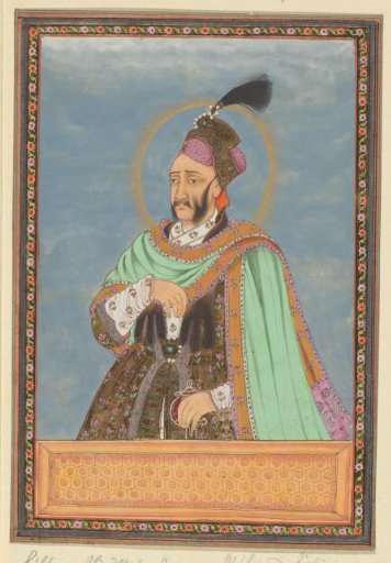 Portrait of Sultan Abdullah, son of Sultan Muhammad-Quli; after his father he ruled Golconda
