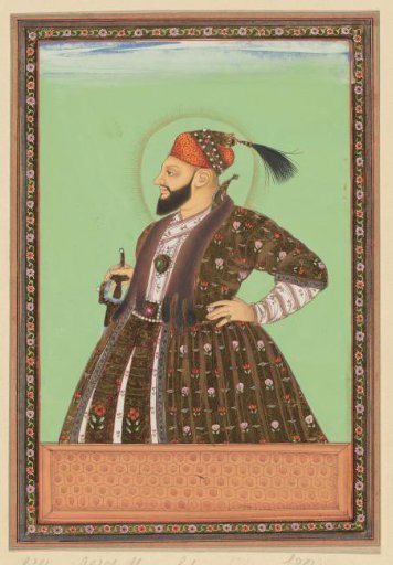 Portrait of Sultan Abul Hasan, son-in-law of Sultan Abdullah; the father of Abul Hasan was son-in-law of Ibrahim Padshah