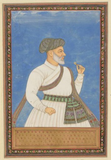Portrait of Mulla Abd al-Samad, who was secretary (dabir) to Sultan Abdullah