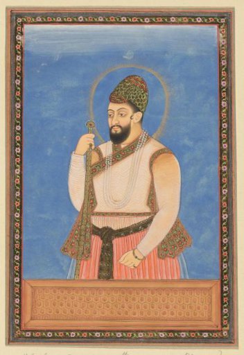Portrait of Ibrahim Adil-shah, who was the first ruler of Bijapur
