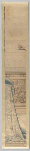 Fragments of a cartoon for the stained-glass window in the west facade of Joris van Egmond (Bishop of Utrecht 1535-1559) for the Saint Bavo Church in Haarlem