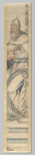 Angel. Fragments of a cartoon for the stained-glass window in the west facade of Joris van Egmond (Bishop of Utrecht 1535-1559) for the Saint Bavo Church in Haarlem