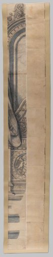Fragments of a cartoon for the stained-glass window in the west facade of Joris van Egmond (Bishop of Utrecht 1535-1559) for the Saint Bavo Church in Haarlem