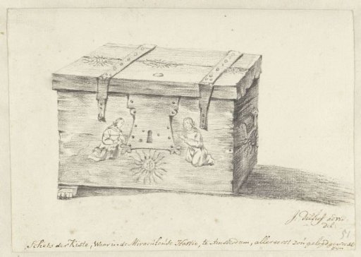 The chest in which the Host of the Miracle of Amsterdam was kept