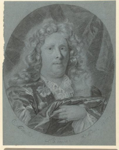 Self-portrait in oval