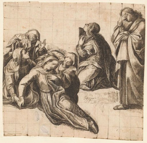 Mary, John and others under the cross