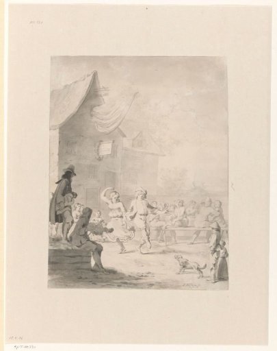 Peasants celebrating