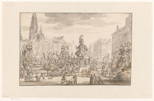 Procession on the Meir Square in Antwerp, 1684-1685