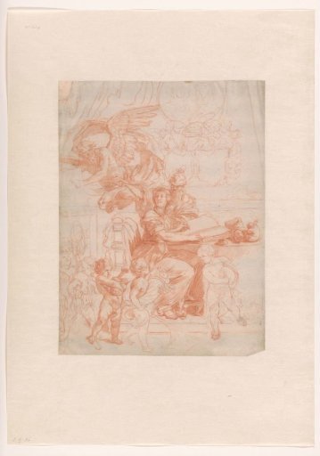 Design for a title page with an allegorical representation