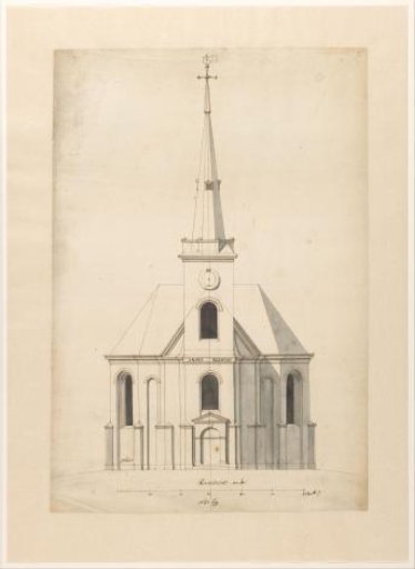 Front View of a Church