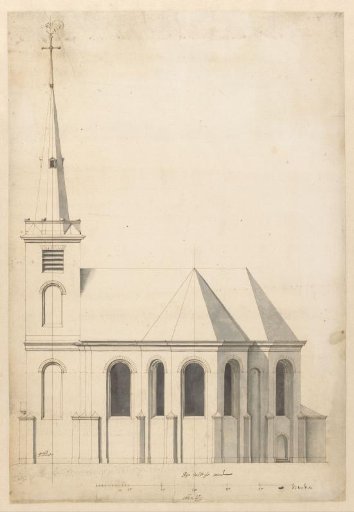 Side View of a Church
