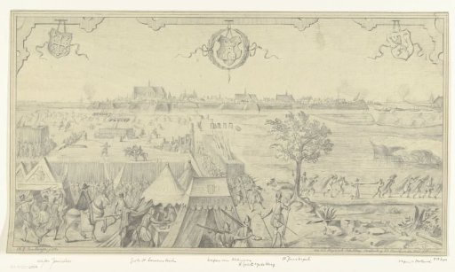 Siege of Alkmaar in 1573, viewed from the south