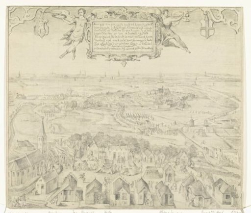 Siege of Alkmaar in 1573, viewed from Oudorp