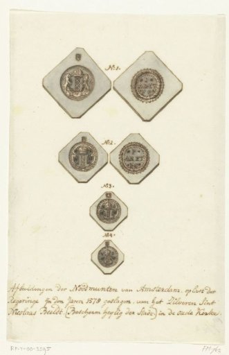 Emergency coins from Amsterdam, 1578