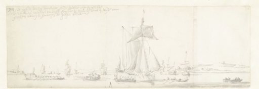 The Journey of the English King Charles II over the Thames to Sheerness and Chatham on 27 August 1681