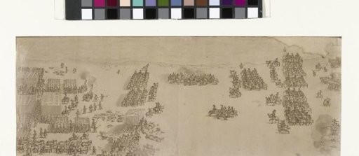 The first skirmishes between States and Spanish soldiers on the beach at Nieuwpoort, 1600