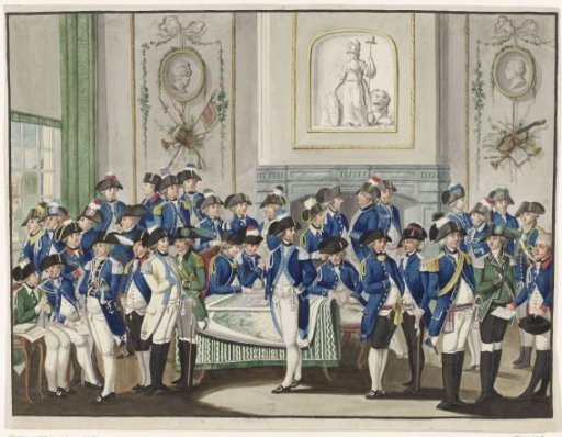 Hall with Shooters in Various Uniforms