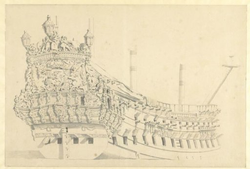Transom of the ship de Zeven Provinciën
