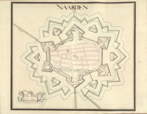 Map of Naarden, ca. 1701-1715