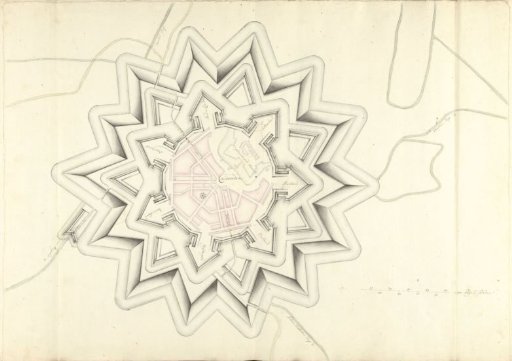 Map of Coevorden, ca. 1701-1715