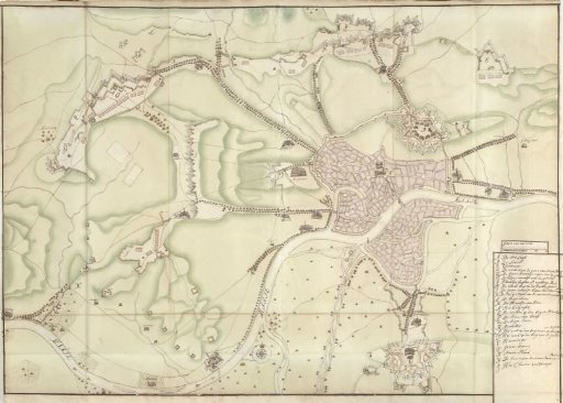 Map of Liège, ca. 1701-1715